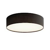 AFX Ashland 12" Wide LED Flush Mount Drum Ceiling Fixture Black / White