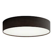 AFX Ashland 19" Wide LED Flush Mount Drum Ceiling Fixture Black / White