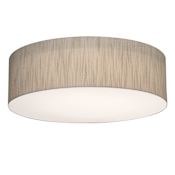 AFX Anton 3 Light 15" Wide Flush Mount Drum Ceiling Fixture Jute