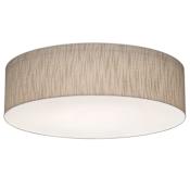 AFX Anton 3 Light 20" Wide Flush Mount Drum Ceiling Fixture Jute