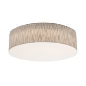 AFX Anton 24" Wide LED Flush Mount Drum Ceiling Fixture Jute / White