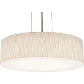 AFX Anton 12" Wide LED Pendant Satin Nickel / Jute
