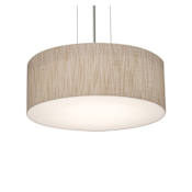 AFX Anton 2 Light 13" Wide Suspension Pendant with Laminated Shade Satin Nickel
