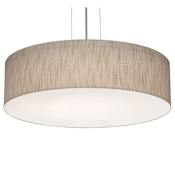 AFX Anton 3 Light 20" Wide Suspension Pendant with Laminated Shade Satin Nickel