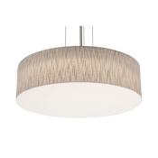 AFX Anton 24" Wide LED Pendant Satin Nickel / Jute / White