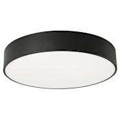 AFX Bailey 24" Wide LED Flush Mount Drum Ceiling Fixture Black
