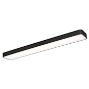 AFX Bailey 2 Light 46" Wide LED Flush Mount Ceiling Fixture Black