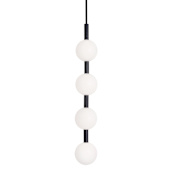 AFX Baroque 6" Wide Multi Light Pendant Black