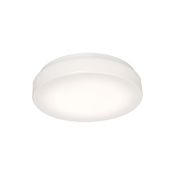 AFX Cirrus 19" Wide LED Flush Mount Drum Ceiling Fixture White