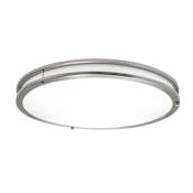 AFX Carlisle 18" Wide LED Flush Mount Bowl Ceiling Fixture Satin Nickel