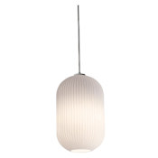 AFX Callie Single Light 5" Wide Mini Pendant White