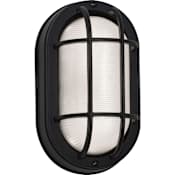 AFX Cape Single Light 9" Tall LED Outdoor Wall Sconce Black