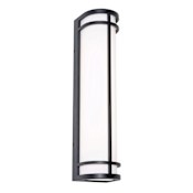 AFX Crain 24" Tall Outdoor Wall Sconce Black