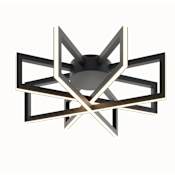 AFX Cass 17" Wide LED Semi-Flush Ceiling Fixture Black