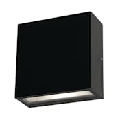 AFX Dexter 2 Light 6" Tall LED Outdoor Wall Sconce Black
