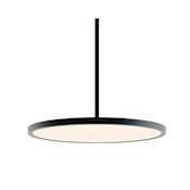 AFX Edge Round 20" Wide Pendant Black