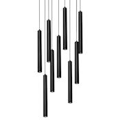 AFX Eli 24" Wide LED Multi Light Pendant Black