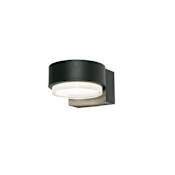 AFX Elm 4" Tall LED Outdoor Wall Sconce Black