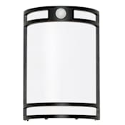 AFX Elston 10" Tall LED Outdoor Wall Sconce with Photocell Black