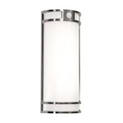 AFX Elston 18" Tall LED Outdoor Wall Sconce with Photocell Brushed Aluminum