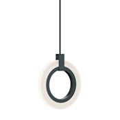 AFX Halo 8" Wide Mini Pendant Black