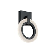 AFX Halo 11" Tall Wall Sconce Black