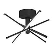 AFX Jaxx 4 Light 15" Wide LED Semi-Flush Ceiling Fixture Black
