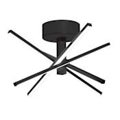 AFX Jaxx 20" Wide LED Semi-Flush Ceiling Fixture Black
