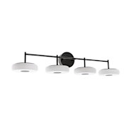 AFX June 4 Light 41" Wide LED Vanity Light Black