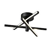 AFX Knoll 19" Wide LED Flush Mount Ceiling Fixture Black / White