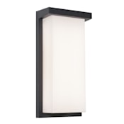 AFX Kent 16" Tall Outdoor Wall Sconce Black