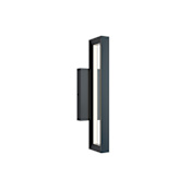 AFX Liam 18" Tall LED Outdoor Wall Sconce Black / White