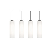 AFX Leo 4 Light 36" Wide Multi Light Pendant Black