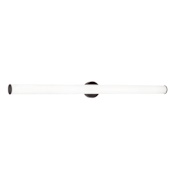 AFX Leia 48" Wide LED Bath Bar with White Acrylic Shade Black / Frosted