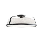 AFX Lizzette 2 Light 18" Wide Semi-Flush Ceiling Fixture Black