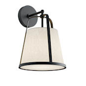 AFX Lizzette 15" Tall Wall Sconce Black