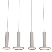 AFX Luna 36" Wide LED Linear Pendant White
