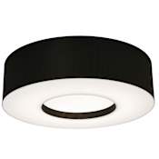 AFX Montclair 2 Light 13" Wide Flush Mount Drum Ceiling Fixture Black