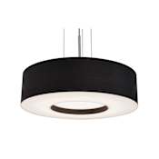 AFX Montclair 15" Wide LED Pendant Satin Nickel / Black