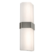 AFX Naples 16" Tall Wall Sconce Satin Nickel / White