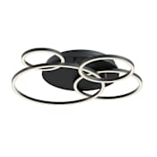 AFX Orbit 24" Wide LED Semi-Flush Ceiling Fixture Black