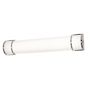 AFX Pacific 24" Wide Bath Bar Satin Nickel / White