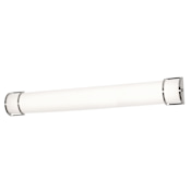 AFX Pacific 48" Wide Bath Bar Satin Nickel / White