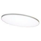 AFX Ideal 33" Wide LED Flush Mount Ceiling Fixture Satin Nickel / White