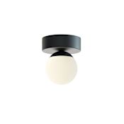 AFX Pearl 5" Wide LED Flush Mount Globe Ceiling Fixture Black / White