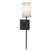 AFX Rose 20" Tall Bathroom Sconce Black / White