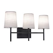 AFX Rose 3 Light 22" Wide Vanity Light Black / White