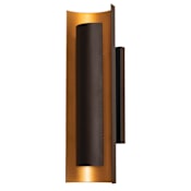 AFX Reveal 16" Tall Wall Sconce Black / Gold / White