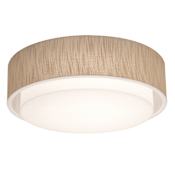 AFX Sanibel 3 Light 18" Wide Flush Mount Drum Ceiling Fixture Jute