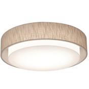 AFX Sanibel 3 Light 24" Wide Flush Mount Drum Ceiling Fixture Jute